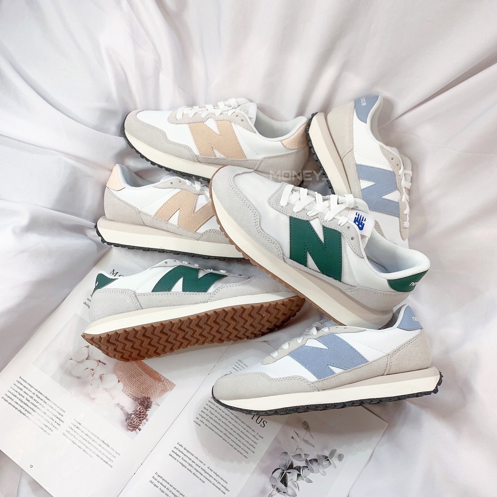 【MONEY J 】New Balance 237 系列 男女 休閒鞋 白綠 寶寶藍 情侶鞋 蜜桃 WS237RC