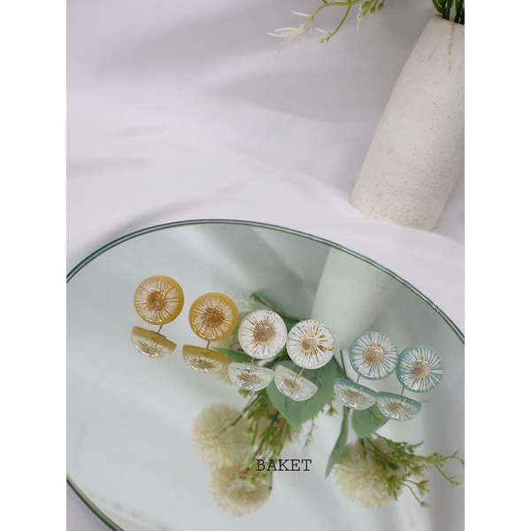 韓國東大門飾品代購✨Baket耳環 春天新款向日葵乾花耳環🌻