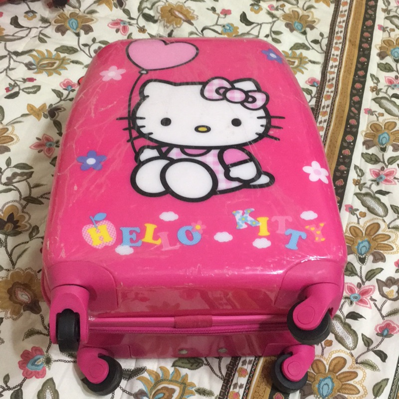 兒童行李箱 Hello kitty 長含輪50 公分最寬30公分高20公分