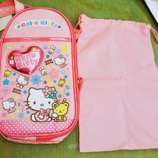[Sanrio]正品HELLO KITTY粉色反光安心材質防水鞋袋(送束口防塵袋).多功能收納包.手提包