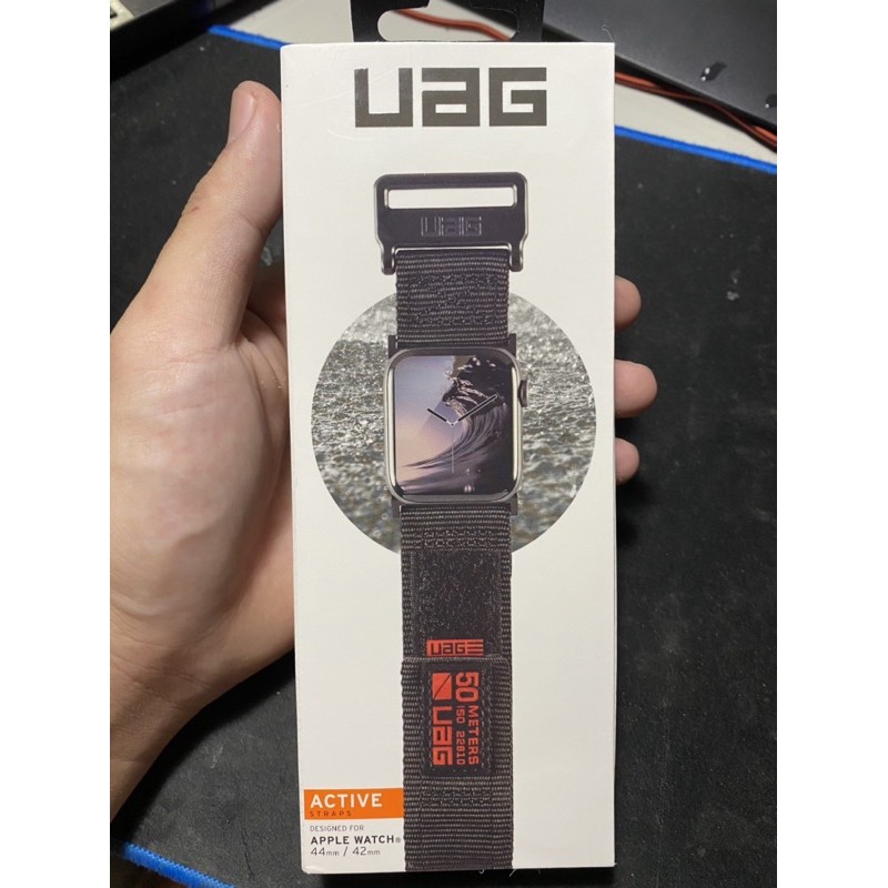 UAG Apple Watch 42/44mm/45mm時尚錶帶-黑紅配色 非 iPhone pad pro mini
