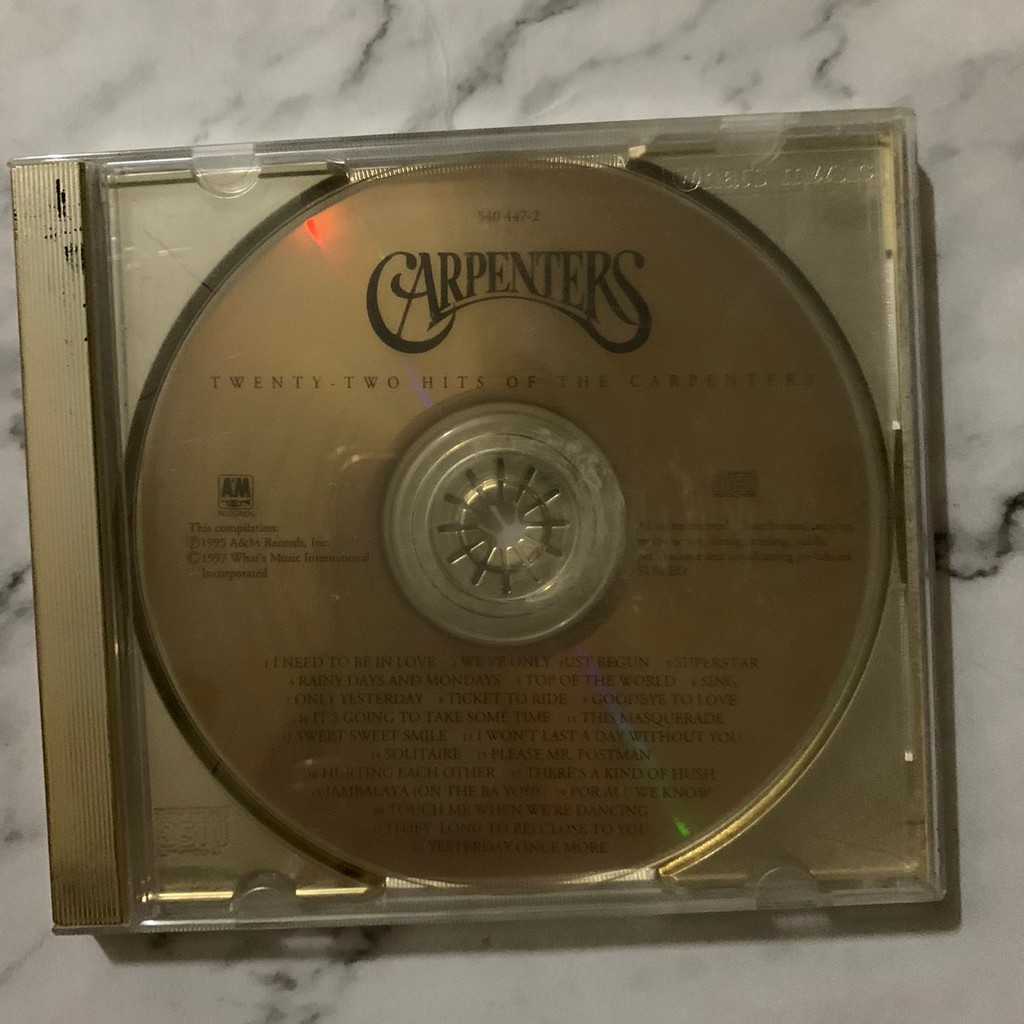 Carpenters 22 hits of the Carpenters💿二手CD