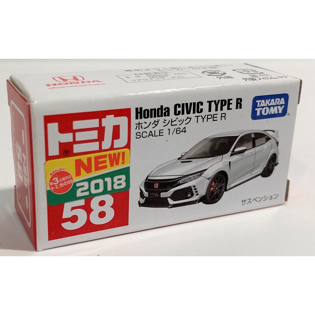 TAKARA TOMY TOMICA 多美小汽車 40 Honda 本田 Civic Type R 新車貼