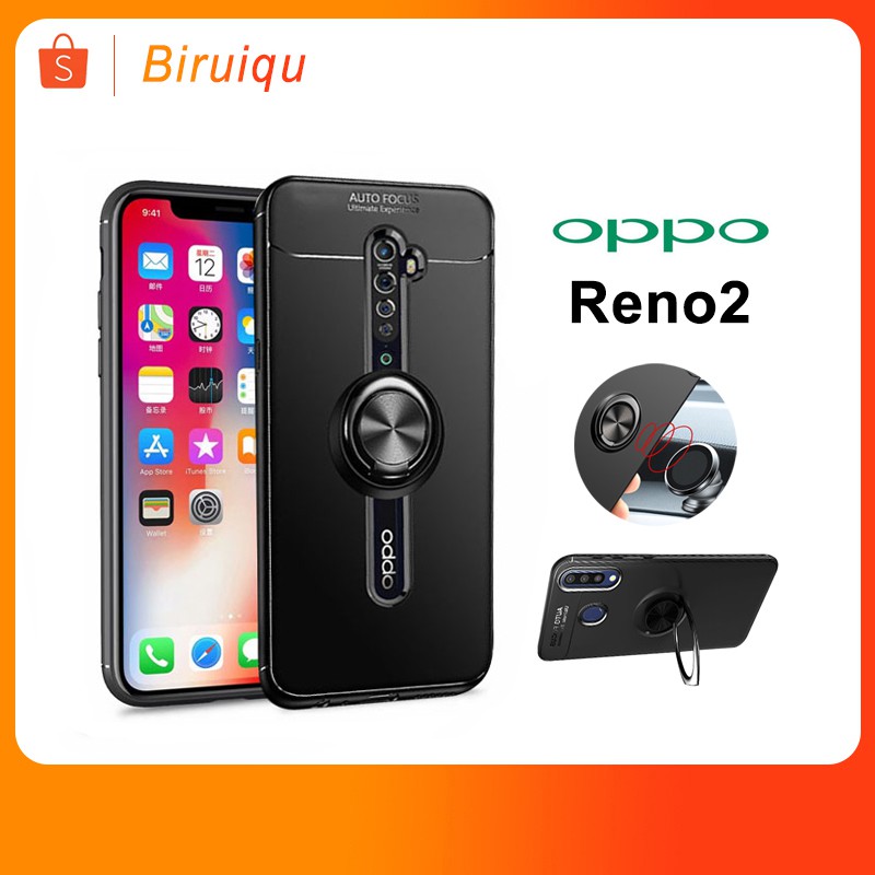 【車載手機殼】OPPO Reno 2 Z Reno2 Reno2Z 手機殼 防滑 防摔 防指紋 車載磁吸 支架兩用
