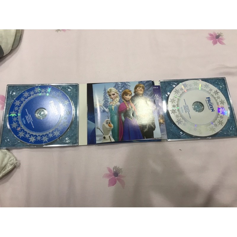 2手CD DVD 冰雪奇緣1 Frozen 原聲帶CD和DVD