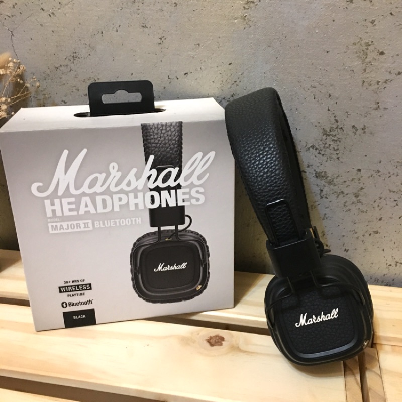 降）Marshall Major2 Bluetooth 藍芽耳罩式耳機 二手