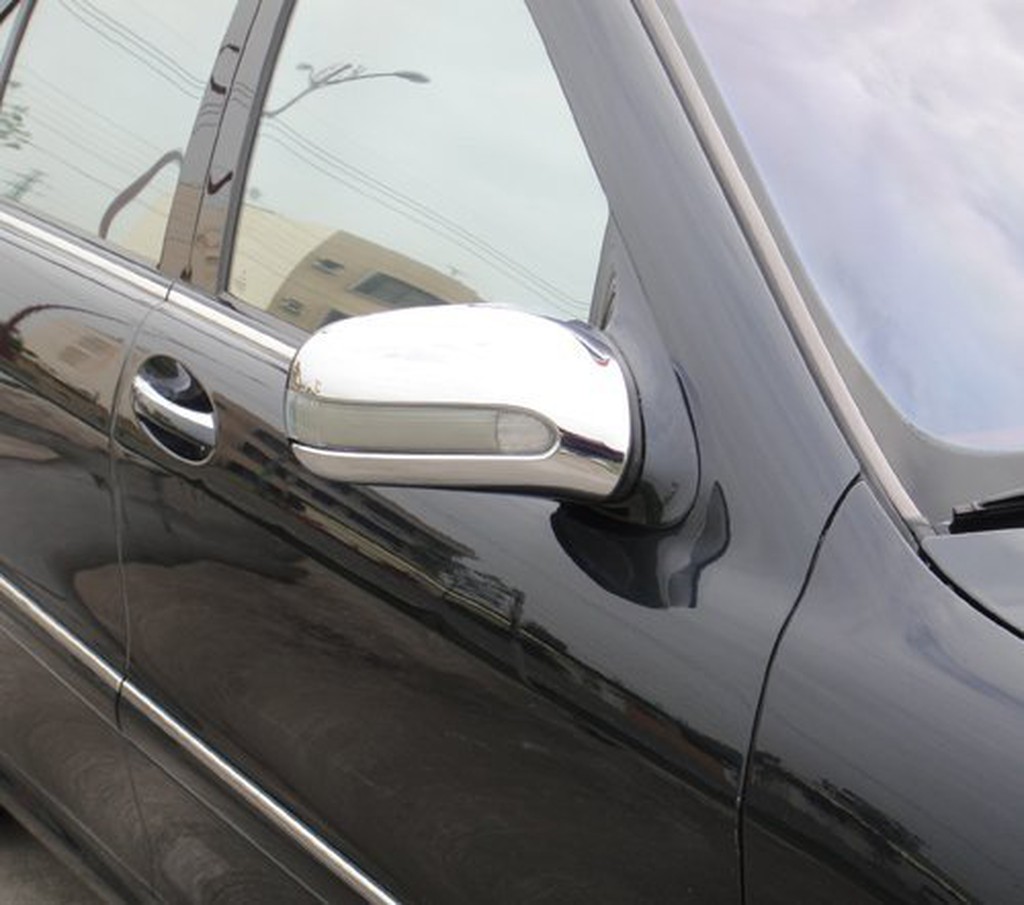 IDFR ODE 汽車精品 BENZ 賓士 S W220 98-02 鍍鉻後視鏡蓋 電鍍後照鏡蓋