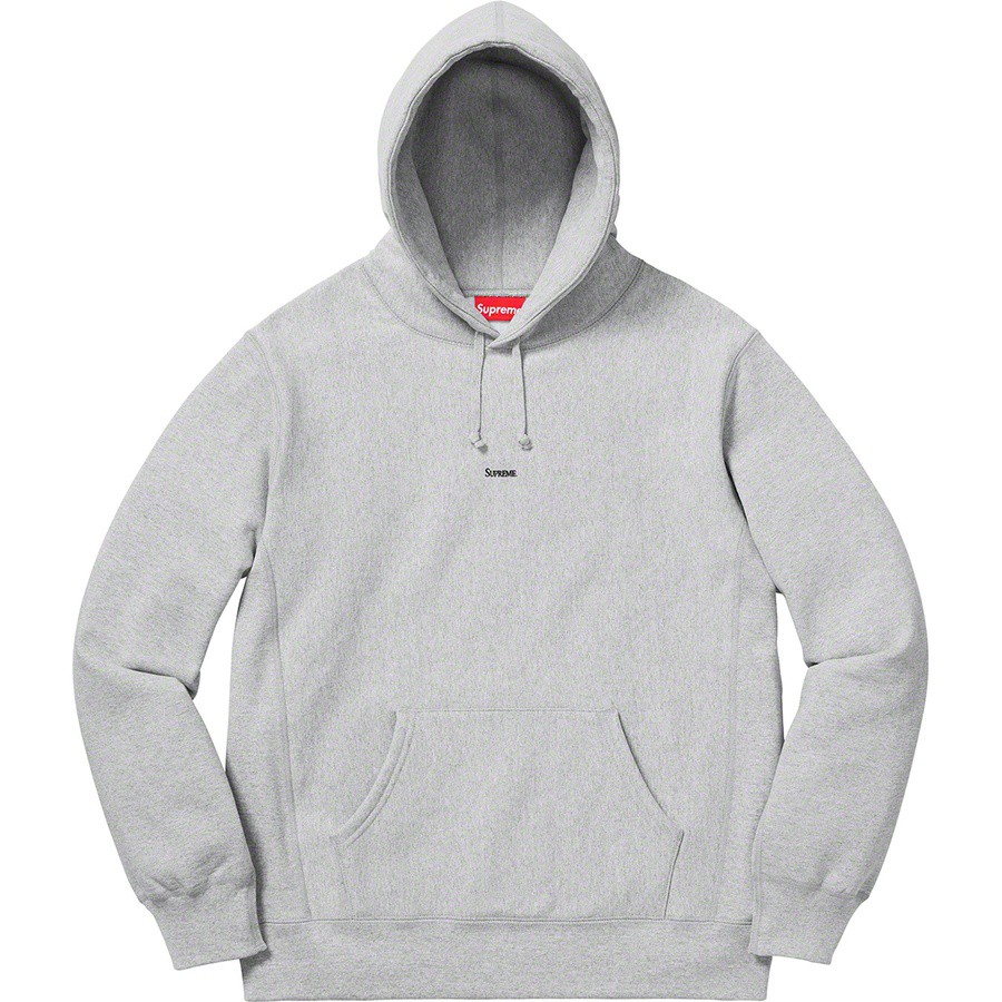 micro logo hooded sweatshirt