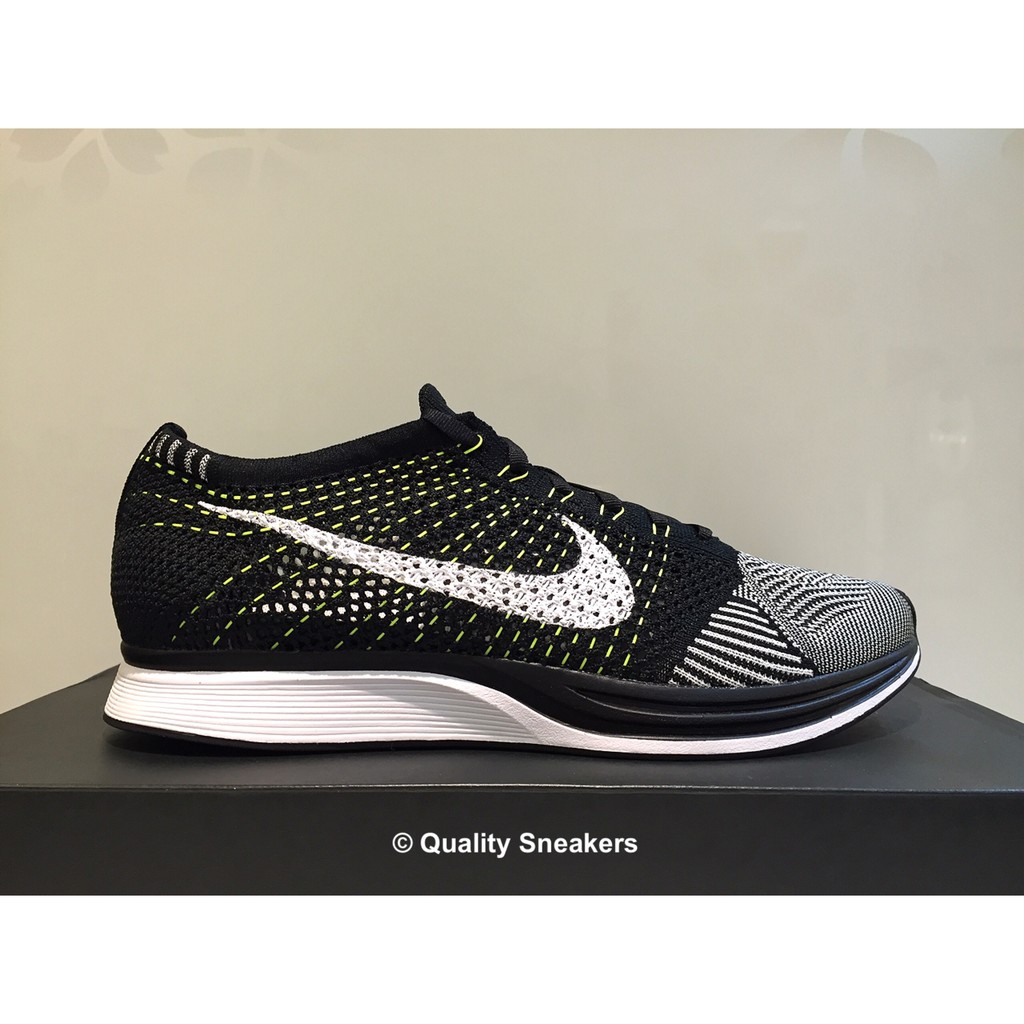 Quality Sneakers - Nike Flyknit Racer 雪花 飛線 編織 黑白 陰陽