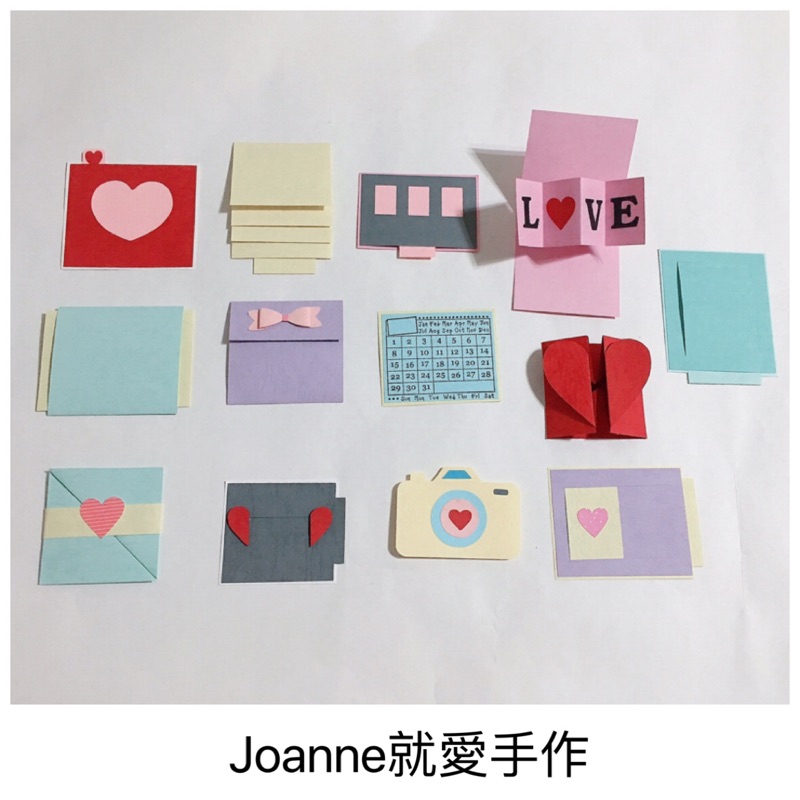 各式卡片小機關卡《Joanne就愛手作》可貼在禮物盒卡片/手工書/手工卡片