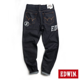 EDWIN 男款 鐵金剛聯名款錐形牛仔褲(原藍色)
