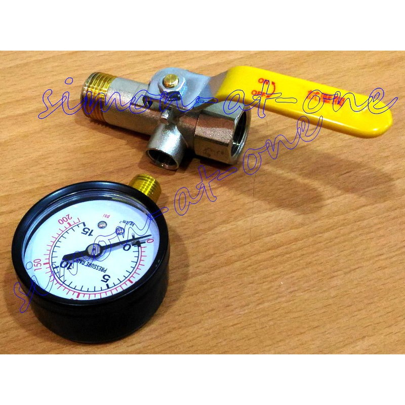 4分管 1/2" 試壓閥 (H26) 水壓壓力表 內牙 水管配件 監控測試配件
