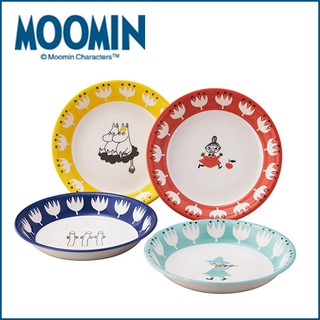 ♡松鼠日貨♡日本 正版 MOOMIN 嚕嚕米 慕敏 北歐風 陶瓷 4入 盤 盤子 禮盒