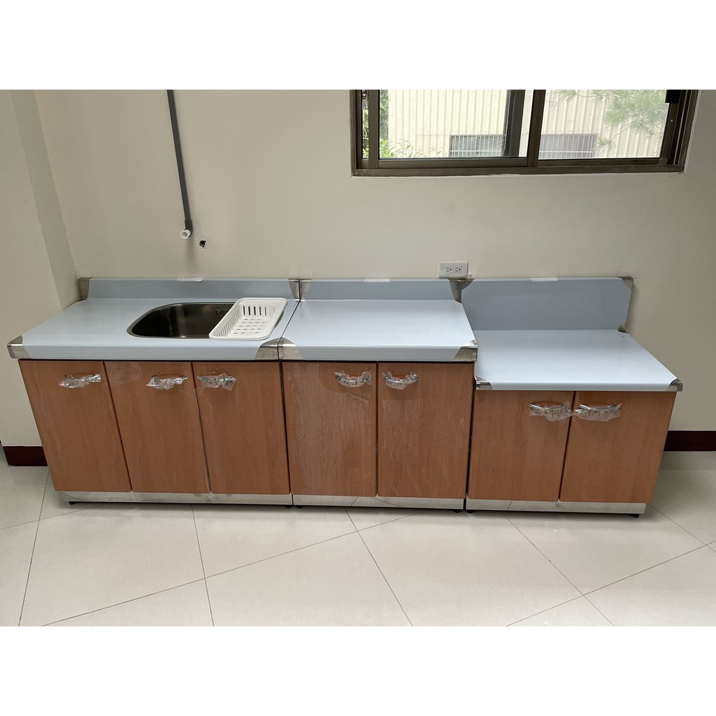 大慶二手家具 新品三件式流理台/洗手槽/洗碗槽/瓦斯台/系統櫥櫃
