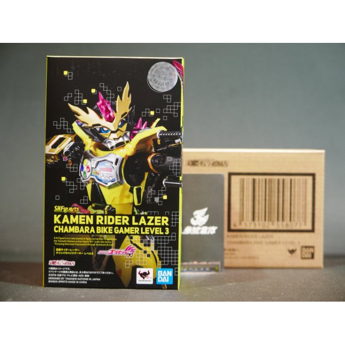 (參號倉庫) 現貨 日本魂商店限定 S.H.F SHF 假面騎士 EX-AID Lazer LV3 劍擊機車玩家