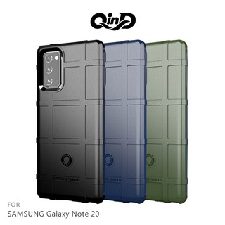 QinD SAMSUNG Galaxy Note 20 戰術護盾保護套 氣囊 減震抗摔 全包邊 保護殼 保護套