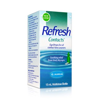 愛力根麗眼舒allergan refresh contacts隱形眼鏡潤濕液(15ml)-量多價格優惠