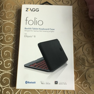 ZAGG Folio 輕便迷你鍵盤 無線藍牙連接 Backlit Tablet Keyboard Ellipsis 8