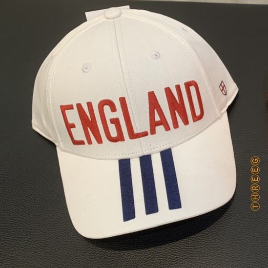 ⓉⒽⓇⒺⒺⒼ🔥ADIDAS ENGLAND 英國隊 棒球帽 歐洲盃 運動帽 足球 棉質 白色 男女 FJ0996
