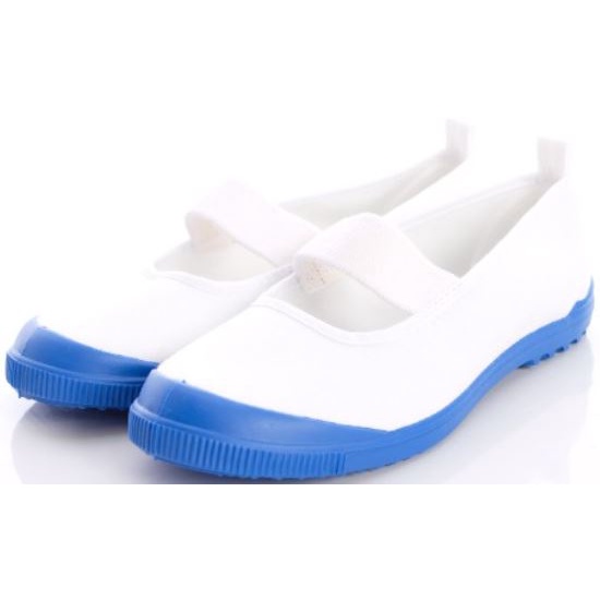 現貨1無外盒 日本製  Moonstar正品 幼稚園 輕量防滑 休閒鞋 帆布藍色 童鞋 女童 男童 白藍色 室內鞋