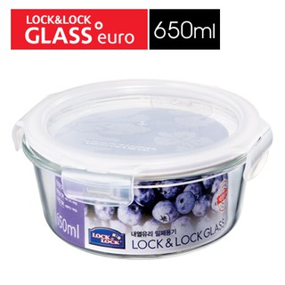 ♛BEING餐具♛ LLG831 樂扣650ML圓型玻璃璃保鮮盒 微波玻璃保鮮盒