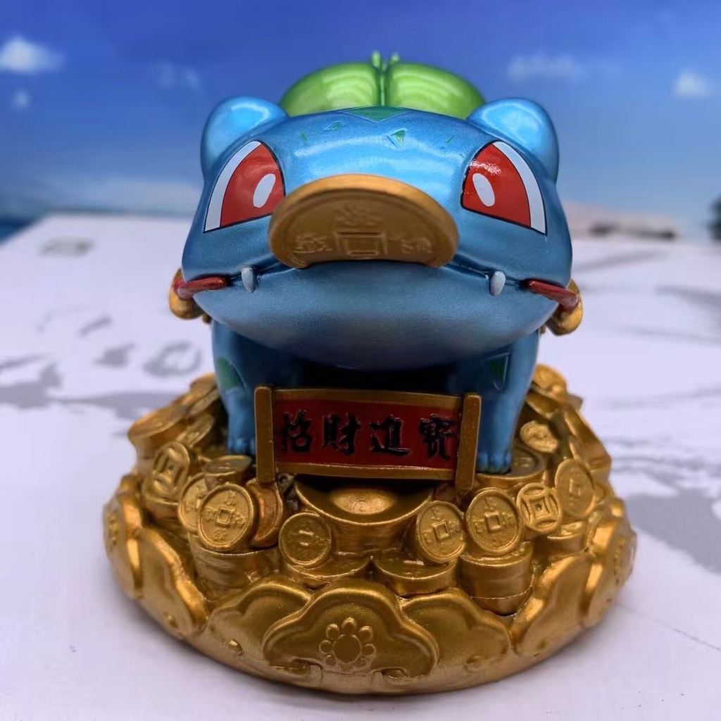 清倉【寶可夢】 神奇寶貝 招財 進寶 妙蛙種子 Q版 車載 盒裝 玩具