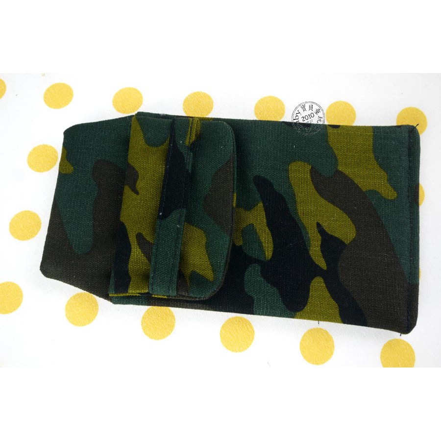 【寶貝童玩天地】【HO80-47】醫師袍口袋型筆袋 - 高雅款 阿兵哥迷彩 綠咖啡