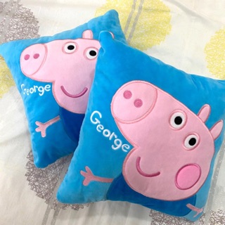 Peppa Pig 粉紅豬小妹 喬治 方形抱枕 枕頭