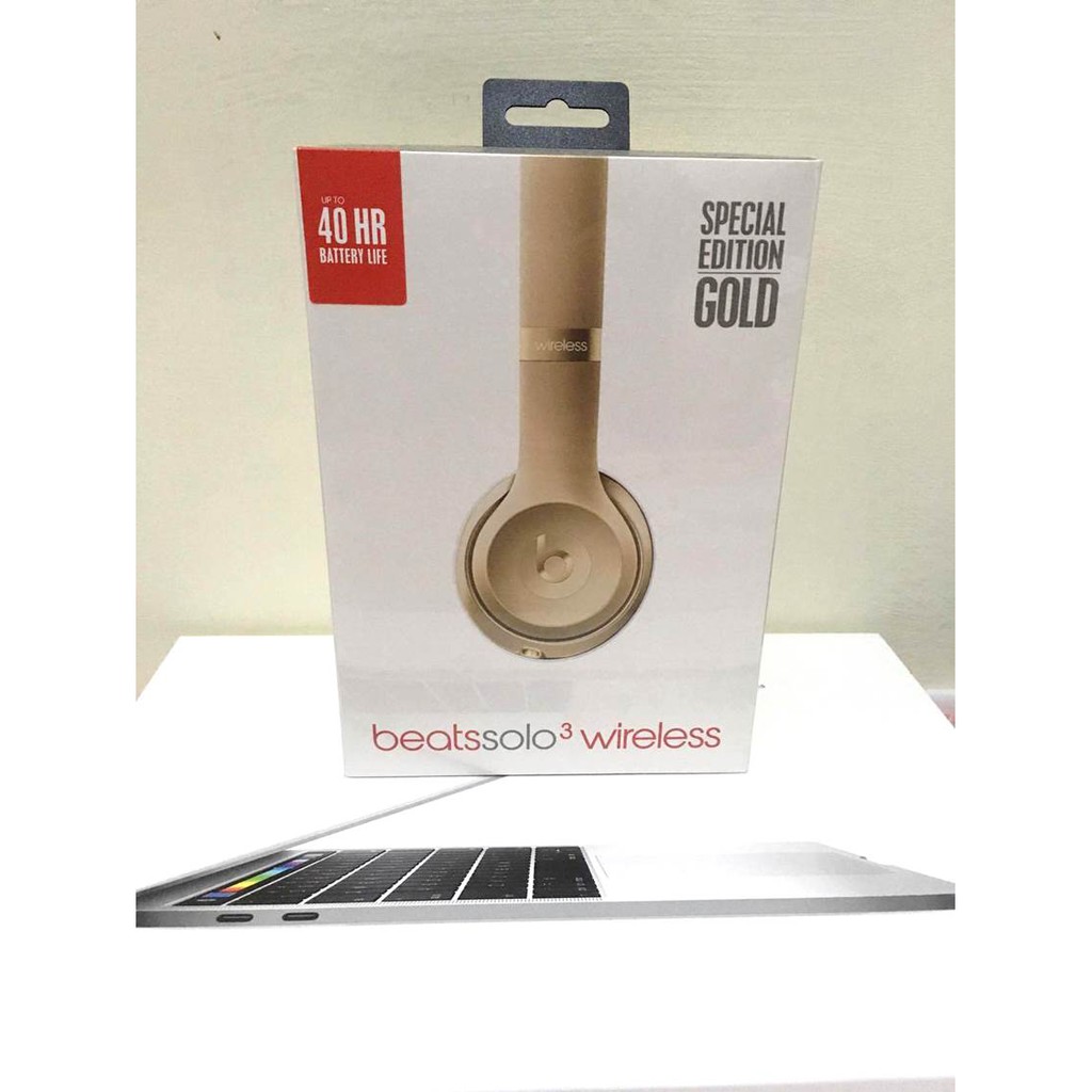 正版全新 Beats Solo3 Wireless 頭戴式無線耳機 金色