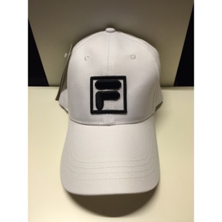 BLS • 台灣公司貨！ Fila F 方塊 logo 白色 老帽