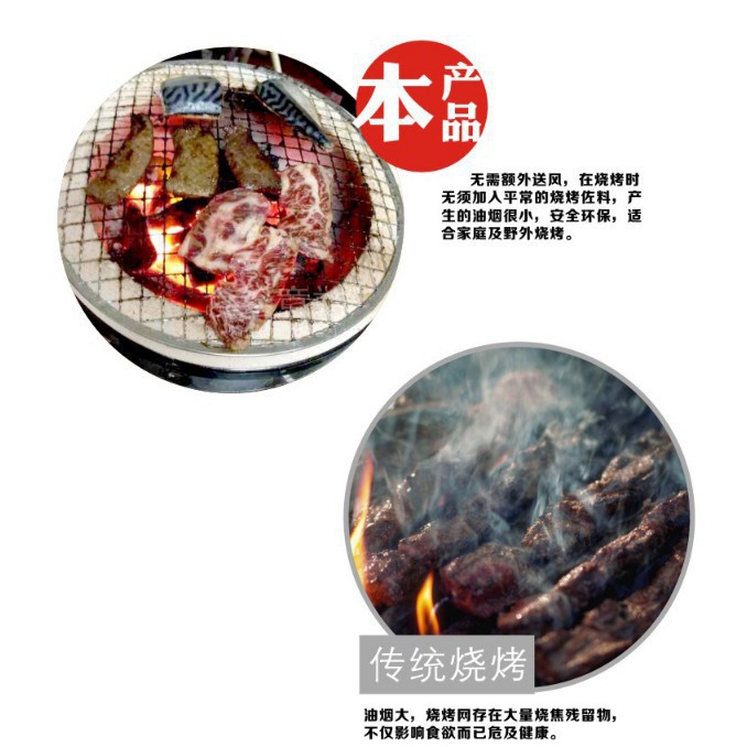 木炭燒烤架戶外小型迷你家用烤w肉爐工具單人燒烤壽h司爐陶土烤爐 蝦皮購物