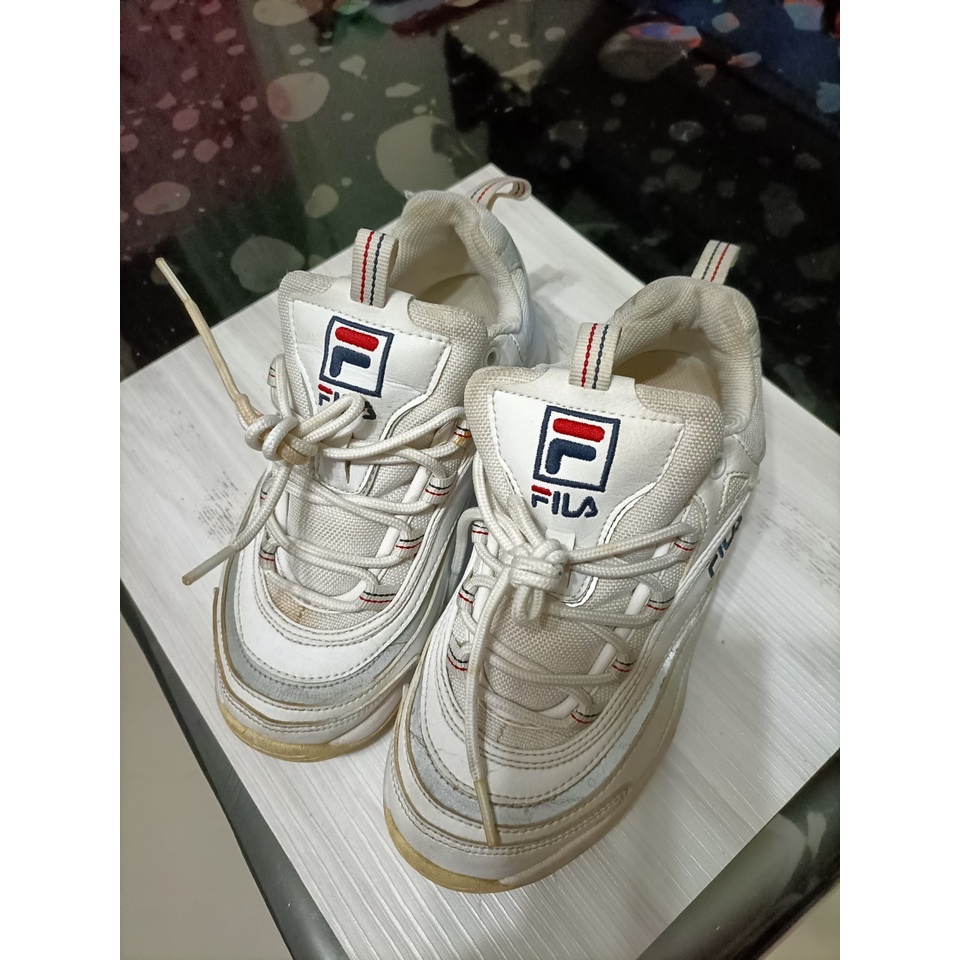 FILA RAY 復古老爹鞋 22號 白銀 FS1SIA1165X-WWT 正品現貨 休閒慢跑鞋 運動鞋 1100915