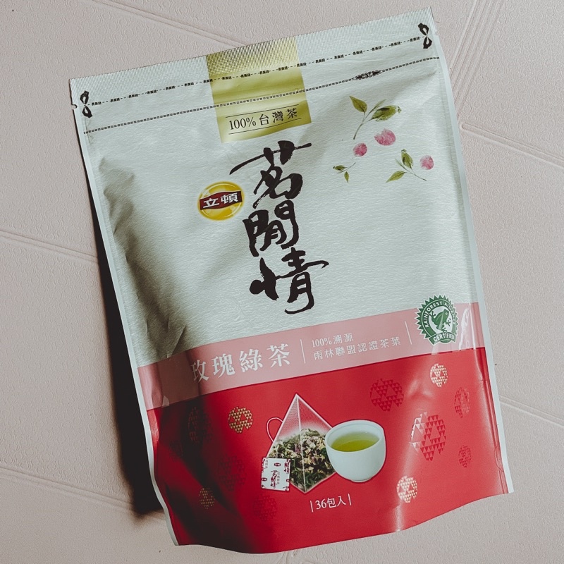 立頓茗閒情立體茶包36入—玫瑰綠茶