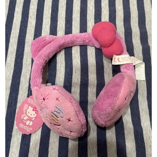 Sanrio Hello Kitty造型粉紅保暖耳罩