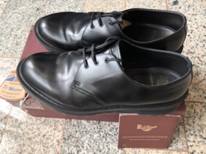 九成新 英國製 Dr Martens 1461 Shoe 黑色馬汀鞋 made in England UK9 EU43