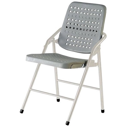 大台南冠均--全新 白宮烤漆塑鋼合椅 折合椅 折疊椅 補習班學生椅 會議椅 工廠批發優惠價 B207-05