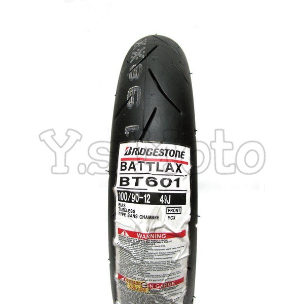 Y.S BRIDGESTONE 普利司通 BT 601/BT601 100/90-12 熱熔胎/輪胎