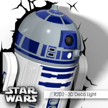 ★福利品★ 星際大戰 R2D2---3D立體夜燈