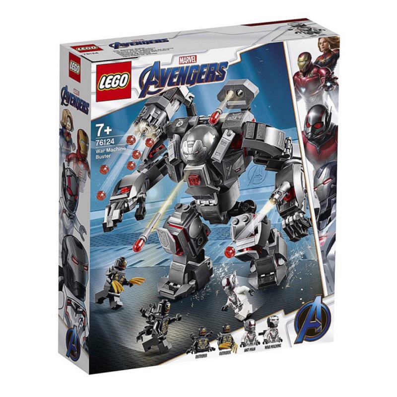 《傑克玩樂高》LEGO 樂高積木 76124 Marvel 超級英雄 War machine 戰爭機器 復仇者4