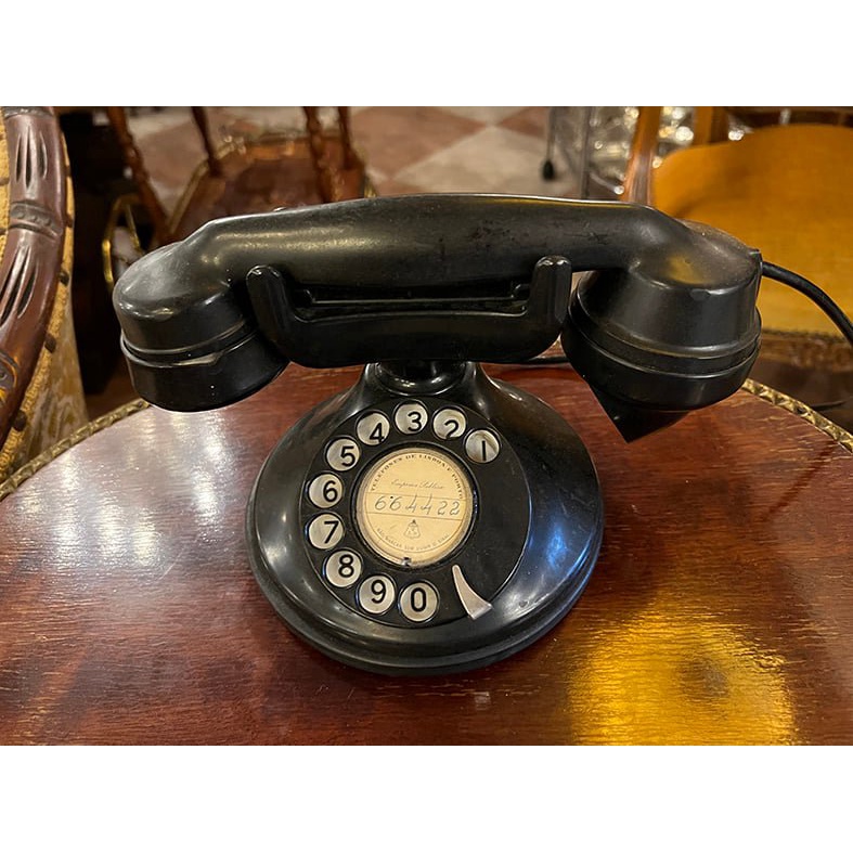#19世紀 英國古董Aptofone電木轉盤式電話 『未測試作為擺飾收藏販售』  #122009