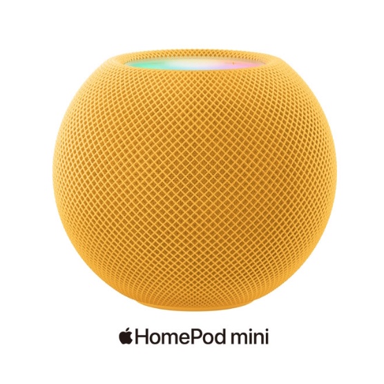 蘋果原廠 HomePod mini智慧音響 /新色上市橙藍黃/ 台灣公司貨