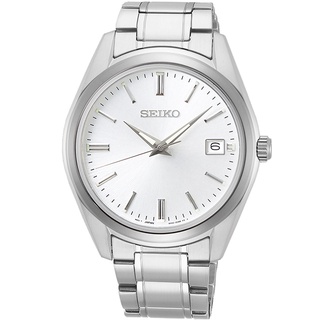 SEIKO 精工 經典簡約不鏽鋼紳士腕錶-白面(6N52-00A0S)(SUR307P1)40mm