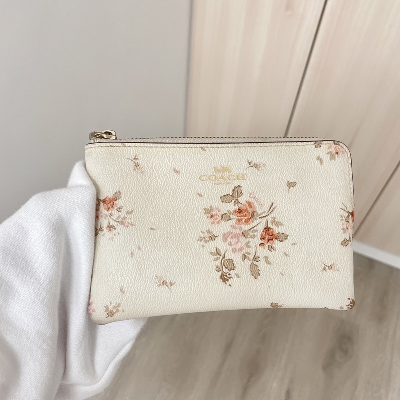 Coach碎花手拿包 二手保證正品