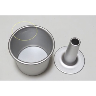 【福利品】4吋加高活底戚風蛋糕模(平底+中空模) 4寸加高活底2用戚風蛋糕模～咕咕烘培~