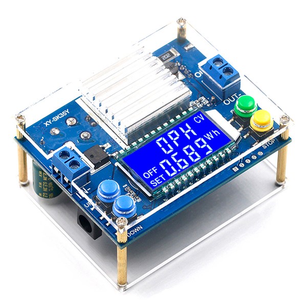 多功能DC自動升降壓電源模組 附殼子 LCD顯示欠壓/過壓/過載/計時 可調直流穩壓 35W恒壓恒流SK-35Y