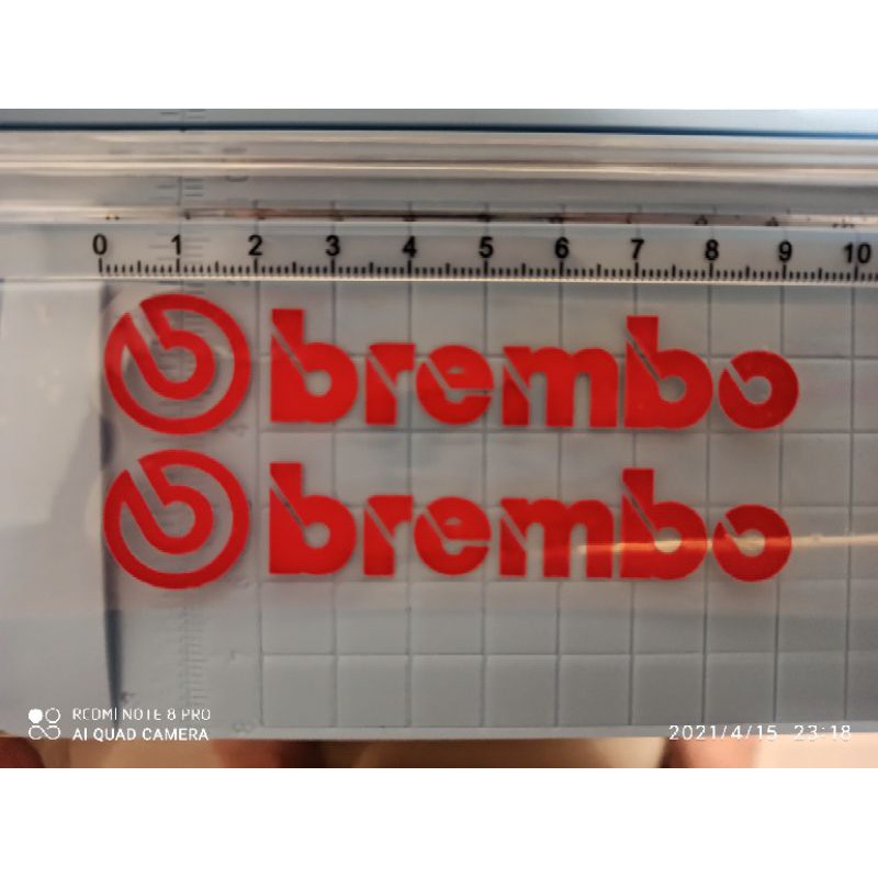 #台灣現貨 Brembo貼紙 （一袋兩張）  卡鉗 貼花 汽車 機車 改裝 貼紙 車貼  ！