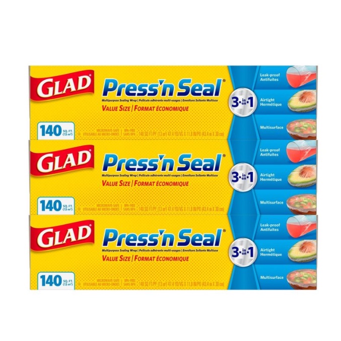 🛒GOGO好市多 COSTCO 代買代購：Glad Press’n Seal 強力保鮮膜 3入