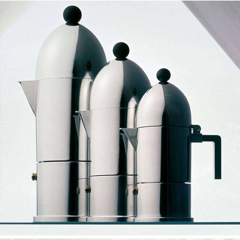 【好禮二選一】Alessi 摩卡壺 A9095 La Cupola 義式濃縮咖啡壺 Aldo Ross非bialetti