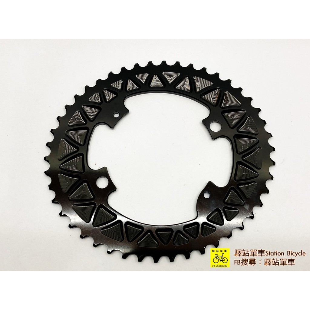 ABSOLUTE BLACK   壓縮橢圓齒片46/30 適用SHIMANO R9100與9000系列 11/10速系統