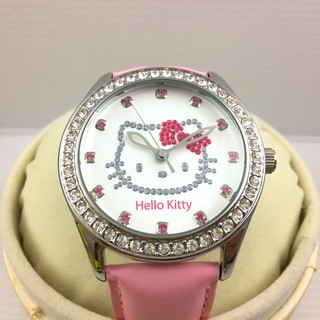 HELLO KITTY 公主派對晶鑽腕錶-粉 LK598MWWP-S